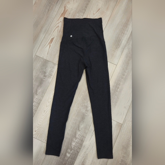 Zella High Waisted Dark Gray Maternity Leggings- Super Soft - Picture 12 of 13